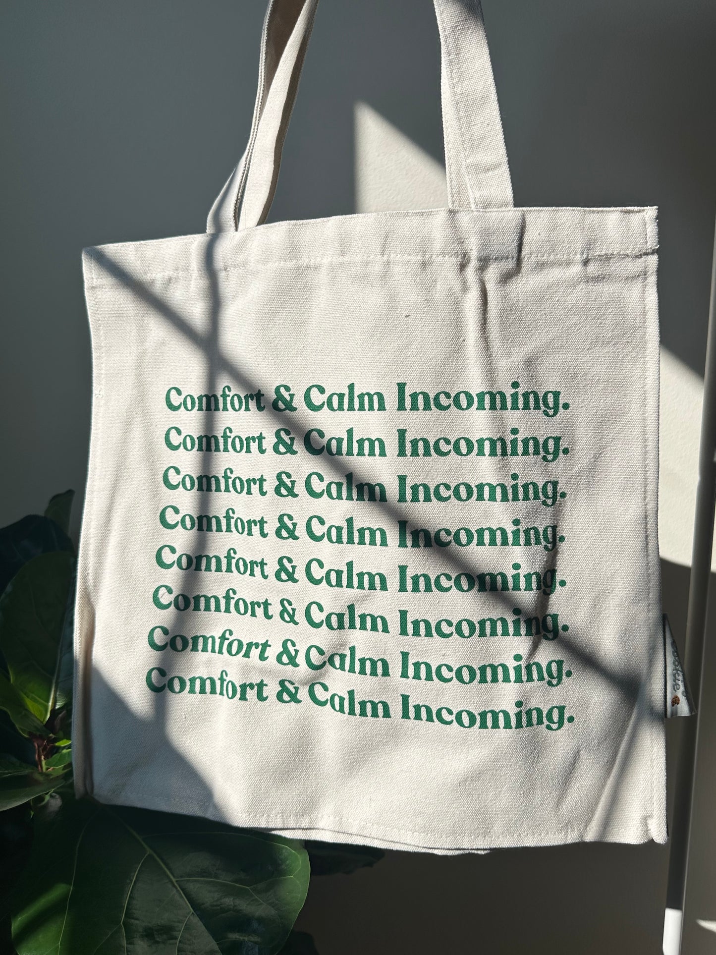 Comfy & Calm Canvas Tote