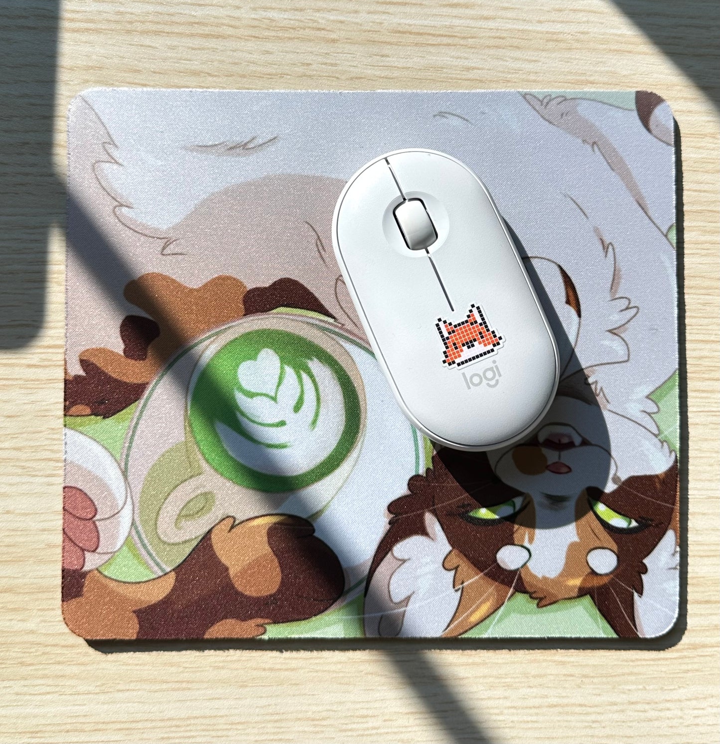 Matcha Cat Mousepad