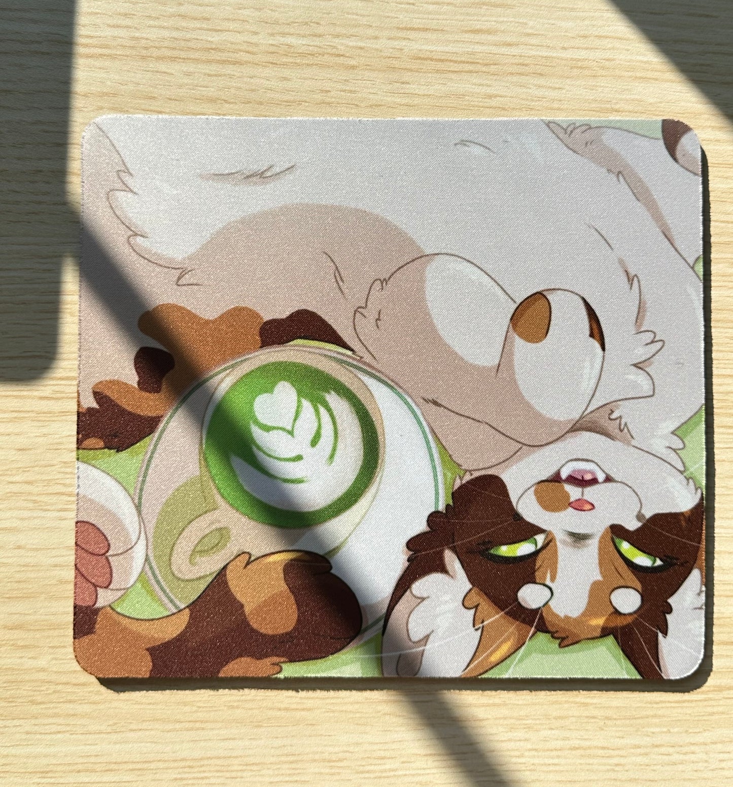 Matcha Cat Mousepad