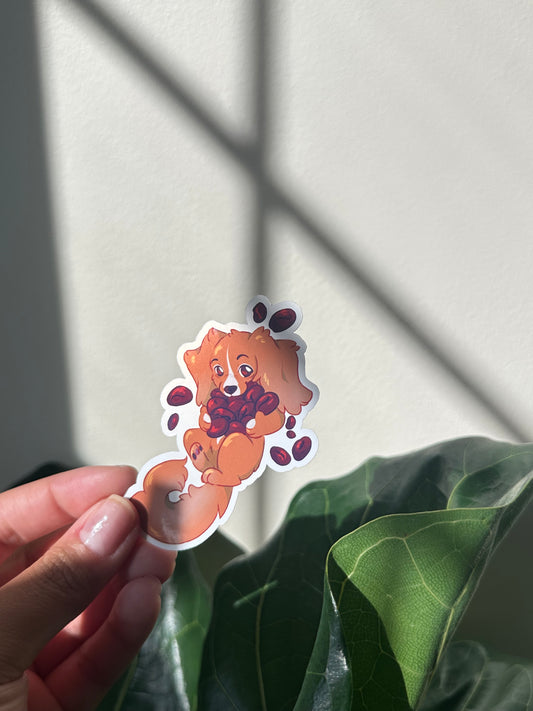 Coffee Bean Jax Sticker