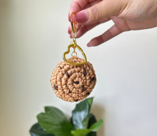 Cozy Cookie Crochet Keychain