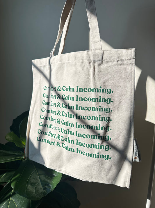 Comfy & Calm Canvas Tote